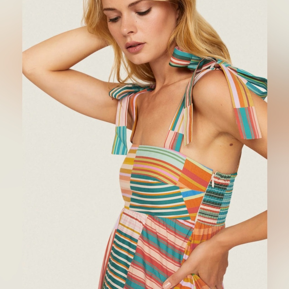 Alémais striped maxi dress